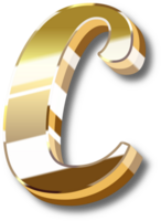 Gold Alphabet Letter and Number png