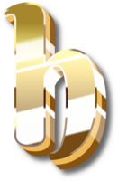 Gold Alphabet Letter and Number png