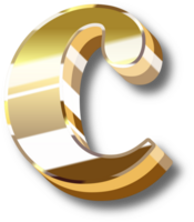 Gold Alphabet Letter and Number png