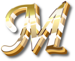 Gold Alphabet Brief und Nummer png