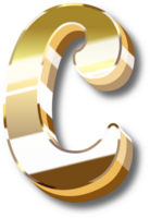 Gold Alphabet Letter and Number png