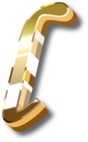 oro alfabeto lettera e numero png