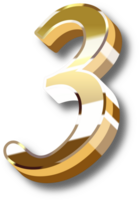 Gold Alphabet Letter and Number png