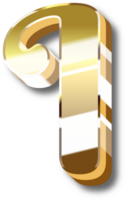 Gold Alphabet Letter and Number png