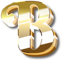 Gold Alphabet Brief und Nummer png