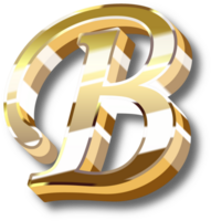 Gold Alphabet Brief und Nummer png