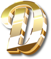 Gold Alphabet Letter and Number png