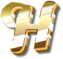 Gold Alphabet Letter and Number png