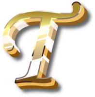 Gold Alphabet Brief und Nummer png