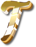 Gold Alphabet Letter and Number png