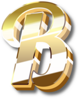 Gold Alphabet Letter and Number png