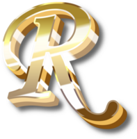 Gold Alphabet Letter and Number png