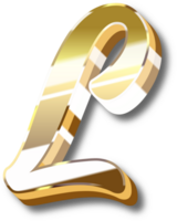 Gold Alphabet Letter and Number png