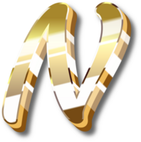 Gold Alphabet Letter and Number png