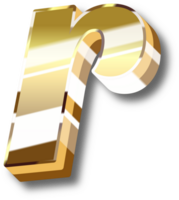 oro alfabeto letra y número png
