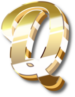 Gold Alphabet Letter and Number png