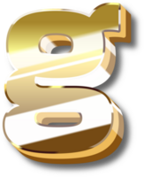 Gold Alphabet Letter and Number png