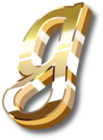 Gold Alphabet Letter and Number png