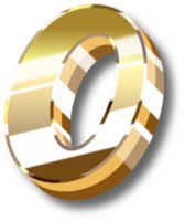 oro alfabeto lettera e numero png