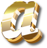 Gold Alphabet Letter and Number png