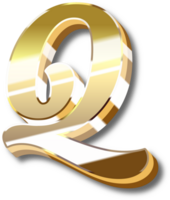 oro alfabeto lettera e numero png