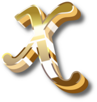 Gold Alphabet Brief und Nummer png