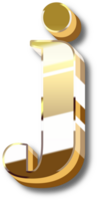 oro alfabeto lettera e numero png