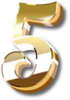 Gold Alphabet Letter and Number png