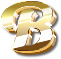 Gold Alphabet Letter and Number png