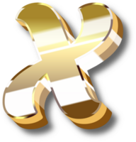 oro alfabeto lettera e numero png