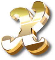 oro alfabeto lettera e numero png