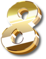 Gold Alphabet Letter and Number png