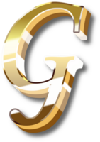 Gold Alphabet Letter and Number png