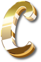 Gold Alphabet Letter and Number png