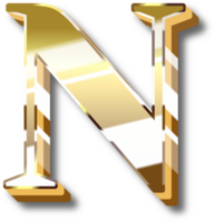 oro alfabeto letra y número png