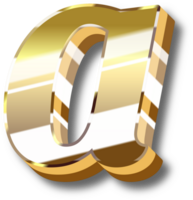 oro alfabeto letra y número png