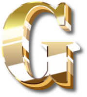 Gold Alphabet Letter and Number png