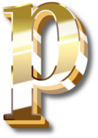 oro alfabeto letra y número png