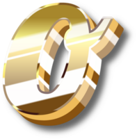 Gold Alphabet Letter and Number png