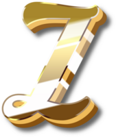 Gold Alphabet Letter and Number png