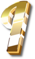 Gold Alphabet Letter and Number png