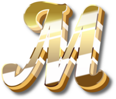 Gold Alphabet Letter and Number png