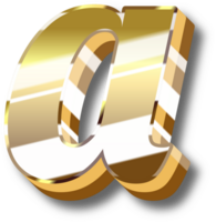 Gold Alphabet Letter and Number png