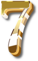 Gold Alphabet Letter and Number png