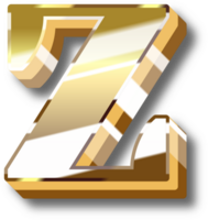 Gold Alphabet Letter and Number png