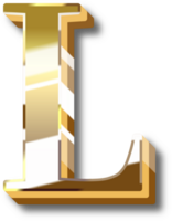 oro alfabeto letra y número png