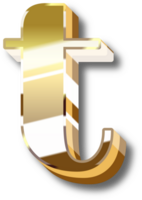 Gold Alphabet Brief und Nummer png