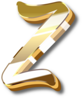 Gold Alphabet Letter and Number png