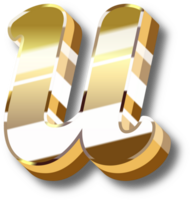 Gold Alphabet Letter and Number png