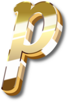 Gold Alphabet Letter and Number png